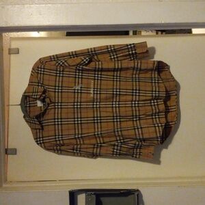 Mens Burberry button up shirt